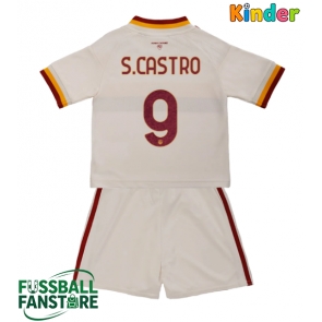 AS Roma Santiago Castro #9 Replik Auswärtstrikot Kinder 2026-27 Kurzarm (+ Kurze Hosen)